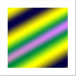 yellow green blue abstract texture Posters and Art